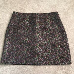 LOFT Floral Printed Skirt NWOT